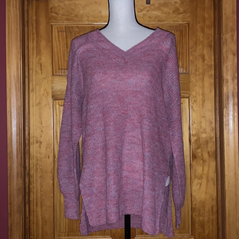 Vero Moda Wild Rose Melange Tunic Alpaca Blend Knit Sweater Medium